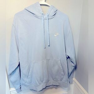Nike light blue hoodie